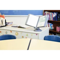 Durable SHERPA Motion Desk Reference System, 10 Panels, Gray Borders -office furniture sale 979d23c5a8f0e7a3e114a673651d9a92d6