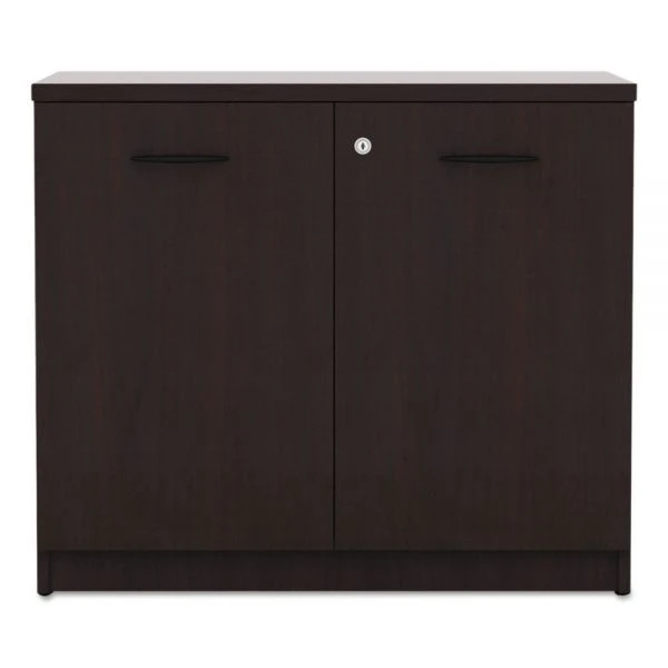 Alera Valencia Series Storage Cabinet, 34.13w X 22.78d X 29.5h, Mahogany 3 Alera Valencia Series Storage Cabinet, 34.13w X 22.78d X 29.5h, Mahogany - Image 3