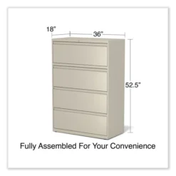 Alera Lateral File, 4 Legal/Letter-Size File Drawers, Putty, 36" X 18.63" X 52.5" 9 Alera Lateral File, 4 Legal/Letter-Size File Drawers, Putty, 36" X 18.63" X 52.5" -office furniture sale 97fc13248bd620c2e6533d9e6830813ef8