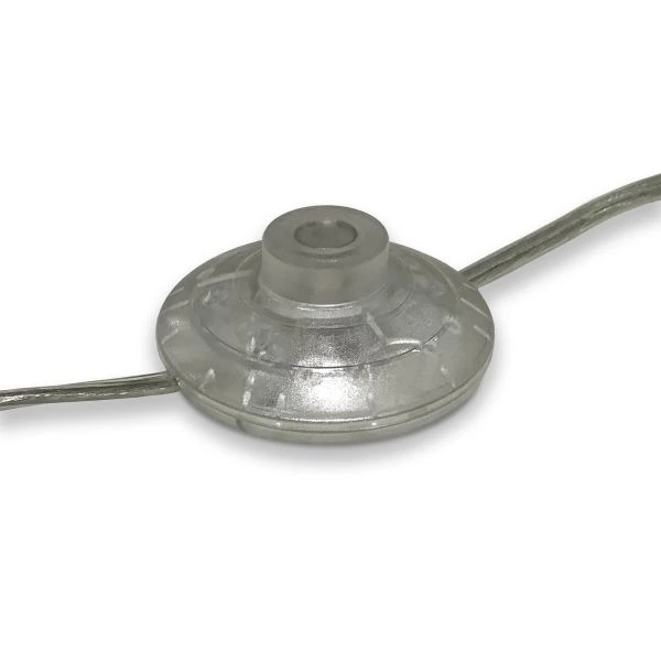 Grayson 68" Tall Floor Lamp With Fabric Shade In Polished Nickel/White 6 Grayson 68" Tall Floor Lamp With Fabric Shade In Polished Nickel/White - Image 6