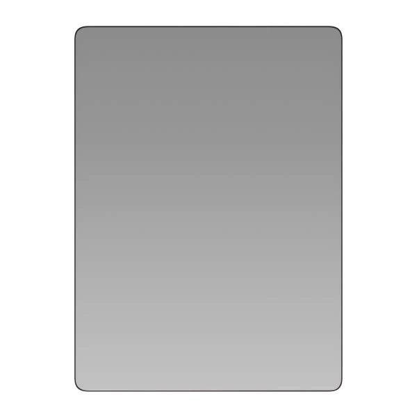 Susan 22" X 30" Decorative Wall Mirror - Rounded Corners, Bathroom & Living Room Glass Mirror Hangs Horizontal Or Vertical, Black 2 Susan 22" X 30" Decorative Wall Mirror - Rounded Corners, Bathroom & Living Room Glass Mirror Hangs Horizontal Or Vertical, Black - Image 2