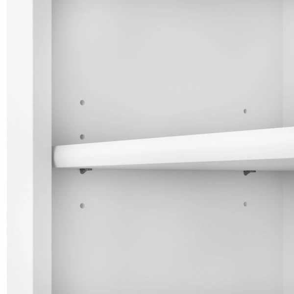 Bush Furniture Somerset Tall 5 Shelf Bookcase In White 3 Bush Furniture Somerset Tall 5 Shelf Bookcase In White - Image 3