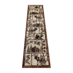 Vale Collection 2' X 7' Rustic Wildlife Themed Area Rug - Olefin Rug With Jute Backing - Entryway, Living Room, Or Bedroom 5 Vale Collection 2' X 7' Rustic Wildlife Themed Area Rug - Olefin Rug With Jute Backing - Entryway, Living Room, Or Bedroom -office furniture sale 99a0250ccc2827ea9fd3f714ecb9c55313