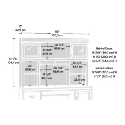 Sauder Heritage Hill 59”W Credenza Hutch, Classic Cherry -office furniture sale 9ab3eb09da5746d6d9caef951a03d7a37d