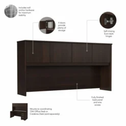 Bush Business Furniture Hybrid 72W Desk Hutch In Black Walnut 12 Bush Business Furniture Hybrid 72W Desk Hutch In Black Walnut -office furniture sale 9ad8d19ac78af3abdbdc5ea302702a8a26