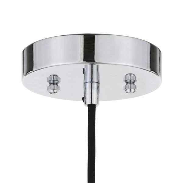 Madison 8" Wide Pendant With Metal Shade In Blackened Bronze/Polished Nickel/Blackened Bronze 4 Madison 8" Wide Pendant With Metal Shade In Blackened Bronze/Polished Nickel/Blackened Bronze - Image 4