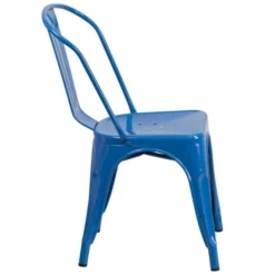 Perry Commercial Grade Blue Metal Indoor-Outdoor Stackable Chair -office furniture sale 9b7a1fbd985f0d59cc86963e16d28dcab8