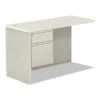 HON 38000 Series Return Pedestal, Box/File, 26.38w X 50.38d X 31.38h, Left, Silver/Light Gray