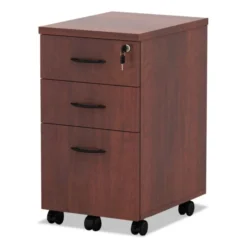 Alera Valencia Series Mobile Pedestal File, Left/Right, 3-Drawer: Box/Box/File, Legal/Letter, Cherry, 15.88" X 20.5" X 28.38" -office furniture sale 9c940bb63c422ad72475d60db82d459ce7