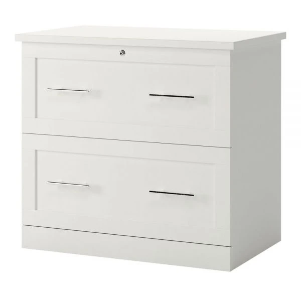 2-Drawer 30"W Lateral File Cabinet, White 1 2-Drawer 30"W Lateral File Cabinet, White