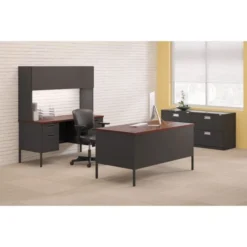 HON Metro Classic Series Workstation Return, Left, 42w X 24d X 29.5h, Mocha/Black 7 HON Metro Classic Series Workstation Return, Left, 42w X 24d X 29.5h, Mocha/Black -office furniture sale 9cb6997ed7bbd7ed09e72e1f3aab883c3d
