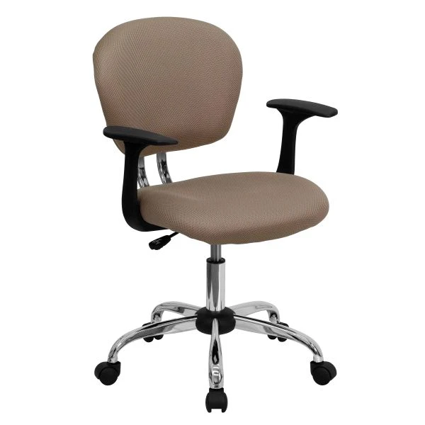 Flash Furniture Mid-Back Mesh Task Chair With Arms 2 Flash Furniture Mid-Back Mesh Task Chair With Arms - Image 2