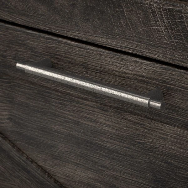 Bush Furniture Key West 60W L Shaped Desk With 2 Drawer Lateral File Cabinet In Dark Gray Hickory 5 Bush Furniture Key West 60W L Shaped Desk With 2 Drawer Lateral File Cabinet In Dark Gray Hickory - Image 5