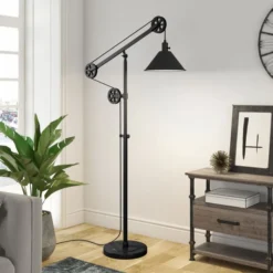 Descartes Pulley System Floor Lamp With Metal Shade In Blackened Bronze/Blackened Bronze 13 Descartes Pulley System Floor Lamp With Metal Shade In Blackened Bronze/Blackened Bronze -office furniture sale 9d312debb24f7578ee5e1d8a7249261010