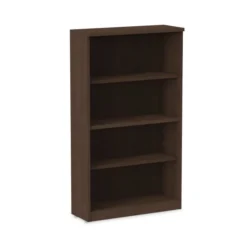 Alera Valencia Series Bookcase, Four-Shelf, 31.75w X 14d X 54.88h, Espresso