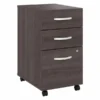 Bush Business Furniture Studio A 3 Drawer Mobile File Cabinet In Storm Gray - Assembled
