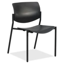 Lorell Stack Chairs With Molded Plastic Seat & Back