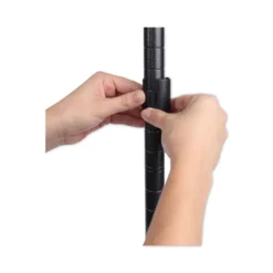 Alera BA Plus Wire Shelving Kit, Four-Shelf, 72w X 18d X 72h, Black Anthracite Plus -office furniture sale 9e3b7310f90d167b08368368689ae65531