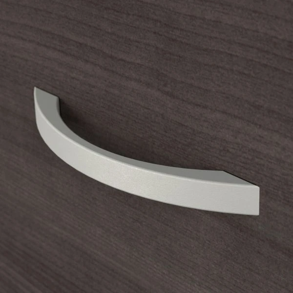 Bush Business Furniture Studio A 60W Computer Desk With 3 Drawer Mobile File Cabinet In Storm Gray 2 Bush Business Furniture Studio A 60W Computer Desk With 3 Drawer Mobile File Cabinet In Storm Gray - Image 2