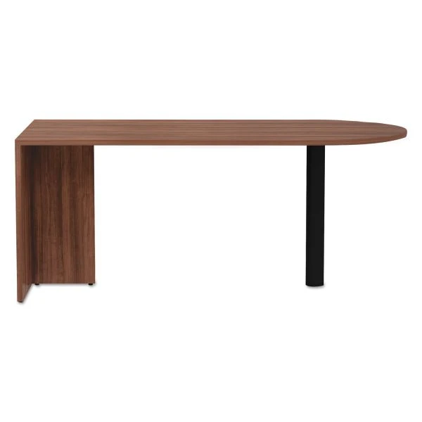 Alera Valencia Series D-Top Desk, 71" X 29.5" X 29.5", Modern Walnut 2 Alera Valencia Series D-Top Desk, 71" X 29.5" X 29.5", Modern Walnut - Image 2