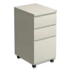 Alera File Pedestal With Full-Length Pull, Left Or Right, 3-Drawers: Box/Box/File, Legal/Letter, Putty, 14.96" X 19.29" X 27.75"
