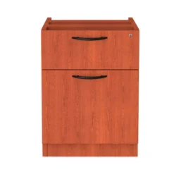 Alera Valencia Series Hanging Pedestal File, Left/Right, 2-Drawer: Box/File, Legal/Letter, Cherry, 15.63 X 20.5 X 19.25