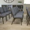 Flash Furniture Gray Fabric Big & Tall Church Chair