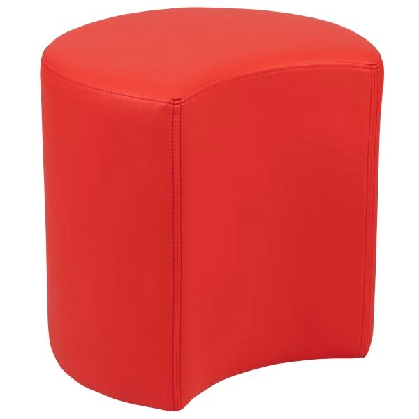 Nicholas Soft Seating Flexible Moon For Classrooms And Common Spaces - 18" Seat Height (Red) 2 Nicholas Soft Seating Flexible Moon For Classrooms And Common Spaces - 18" Seat Height (Red) - Image 2