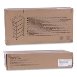 Alera 5-Shelf Wire Shelving Kit With Casters And Shelf Liners, 36w X 18d X 72h, Silver -office furniture sale 9f167a7809756ca17638dc5d22f8a94ee4