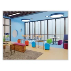 Safco Zenergy Swivel Ball Chair, Backless, Supports Up To 250 Lb, Baby Blue Vinyl, Ships In 1-3 Business Days -office furniture sale 9f95369447225ad91c98815d44ea230e5a