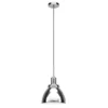 Madison 12" Wide Pendant With Metal Shade In Polished Nickel/Polished Nickel