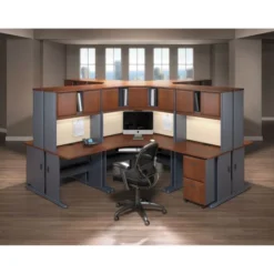 Bush Business Furniture Series A: Hansen Cherry 48W Corner Desk -office furniture sale 9fa78981faffbbfc55588cf325c304f9c0