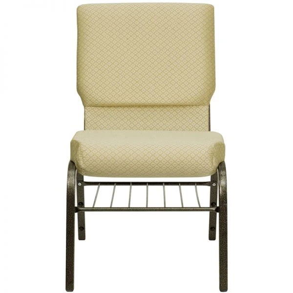 Flash Furniture Beige Fabric Big & Tall Church Chair 2 Flash Furniture Beige Fabric Big & Tall Church Chair - Image 2