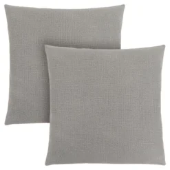 Monarch Specialties Pillows, Set Of 2, 18 X 18 Square, Insert Included, Decorative Throw, Accent, Sofa, Couch, Bedroom, Grey Hypoallergenic Polyester, Modern -office furniture sale 9fe467ca77a167d9d597399cd222b6bc15