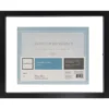 Gallery Floating Document Frame, 11" X 14", Black