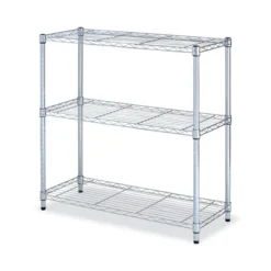 Alera Residential Wire Shelving, Three-Shelf, 36w X 14d X 36h, Silver