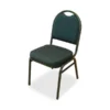 Lorell Round-Back Stacking Chairs