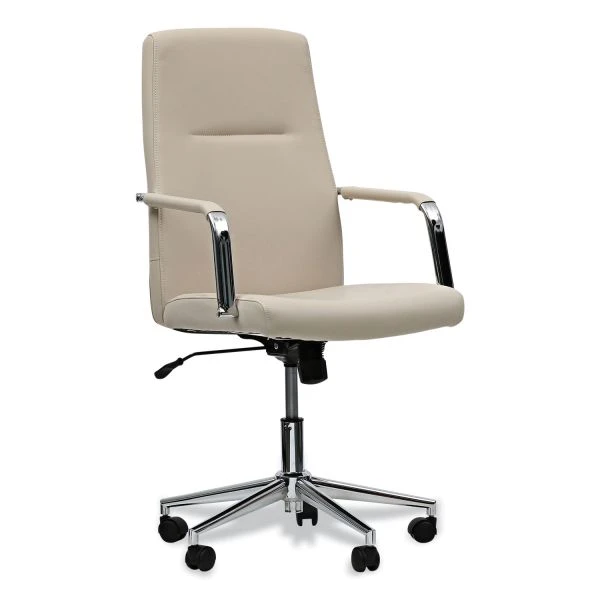 Workspace By Alera Leather Task Chair, Supports Up To 275 Lb, 18.19" To 21.93" Seat Height, White Seat, White Back 1 Workspace By Alera Leather Task Chair, Supports Up To 275 Lb, 18.19" To 21.93" Seat Height, White Seat, White Back