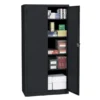 36"W Steel 5-Shelf Cabinet, Black