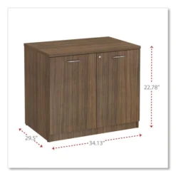 Alera Valencia Series Storage Cabinet, 34.3w X 22.78d X 29.5h, Modern Walnut 9 Alera Valencia Series Storage Cabinet, 34.3w X 22.78d X 29.5h, Modern Walnut -office furniture sale a246bf49984933e9302a0ae3f69fb548a5