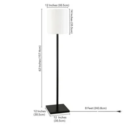 Braun Square Base Floor Lamp With Fabric Shade In Blackened Bronze/White 9 Braun Square Base Floor Lamp With Fabric Shade In Blackened Bronze/White -office furniture sale a26cc6311f67ba5589ffb8f6a7b510cab6