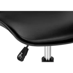 Monarch Specialties Office Chair, Adjustable Height, Swivel, Ergonomic, Computer Desk, Work, Juvenile, Black Leather Look, White Metal, Contemporary, Modern -office furniture sale a2a22c1651a2d724114cd562f4141e1285