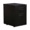 Alera File Pedestal, Left Or Right, 2-Drawers: Box/File, Legal/Letter, Black, 14.96" X 19.29" X 21.65"