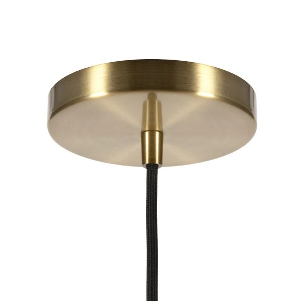 Lance 3.5" Wide Pendant With Glass Shade In Brass/Seeded 3 Lance 3.5" Wide Pendant With Glass Shade In Brass/Seeded - Image 3