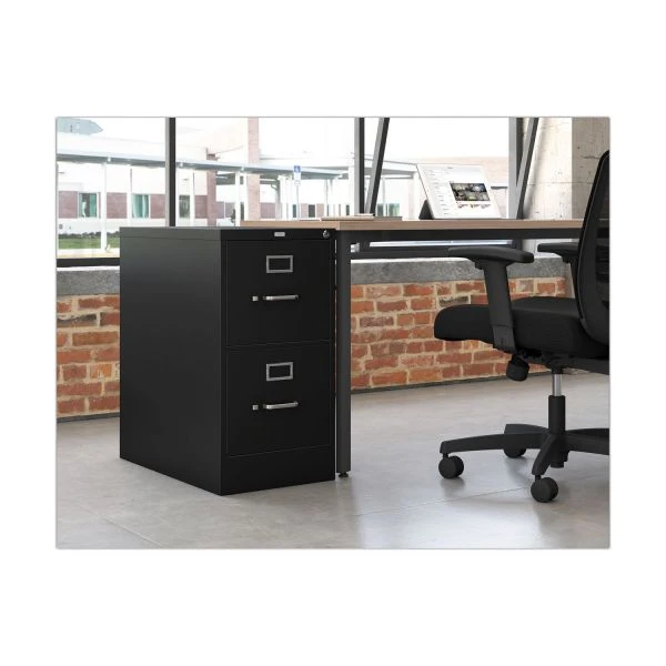 HON 310 Series 2-Drawer Vertical Metal File Cabinet, Letter, 29" Height, Full-Suspension, Black 3 HON 310 Series 2-Drawer Vertical Metal File Cabinet, Letter, 29" Height, Full-Suspension, Black - Image 3