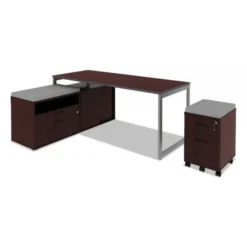 Alera Valencia Series Mobile Pedestal, Left Or Right, 2-Drawers: Box/File, Legal/Letter, Mahogany, 15.88" X 19.13" X 22.88" -office furniture sale a4effd99b24ef1d6a82fd1db2f1ac6e56d