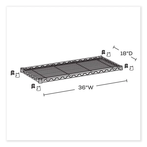 Safco Extra Wire Shelves 4 Safco Extra Wire Shelves - Image 4