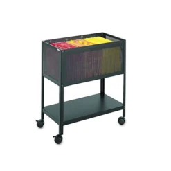 Safco Open Top Mesh Tub, Metal, 1 Shelf, 1 Bin, 13.5" X 24.25" X 27.5", Black -office furniture sale a4fc1c9454cee88d5c955bf17e2de82abb