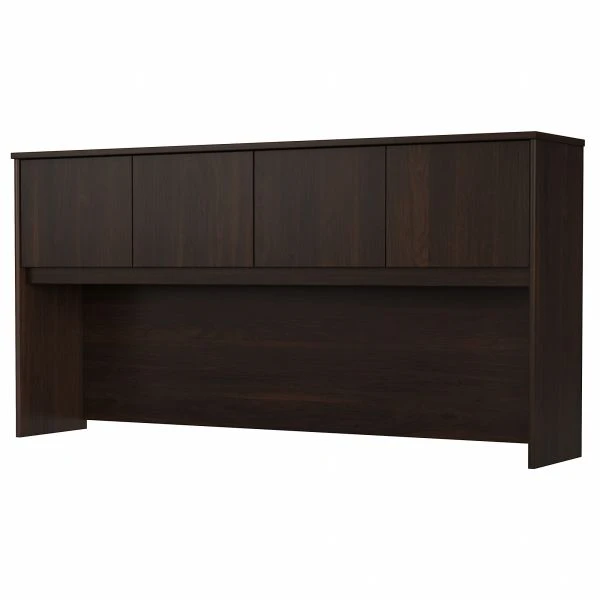 Bush Business Furniture Hybrid 72W Desk Hutch In Black Walnut 1 Bush Business Furniture Hybrid 72W Desk Hutch In Black Walnut
