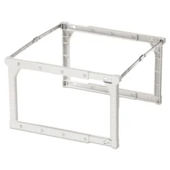 Pendaflex Plastic Snap-Together Hanging Folder Frame, Legal/Letter Size, 18" To 27" Long, White/Silver Accents, 4/Box